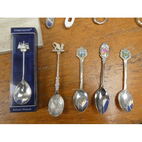 399 - An assortment of antique and vintage plated cutlery and more.