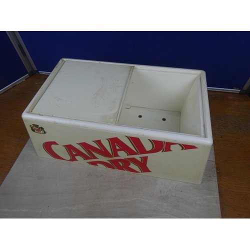 303 - A large vintage counter top Canada Dry ice box.