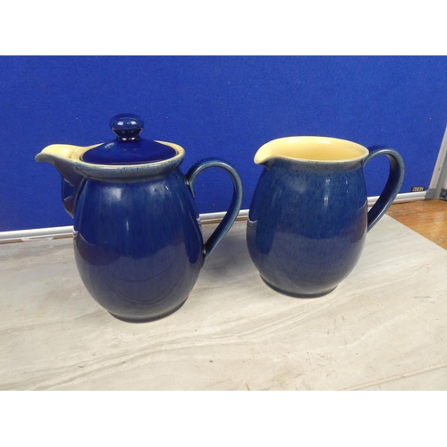 311 - Two Denby Pottery stoneware jugs.