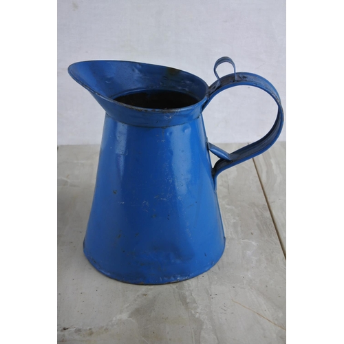 161 - A vintage Walter D. Bell Cookstown blue enamel jug.