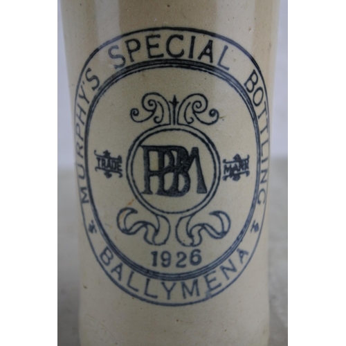 168 - An antique Murphy's Special, Ballymena stoneware beer bottle (a/f).