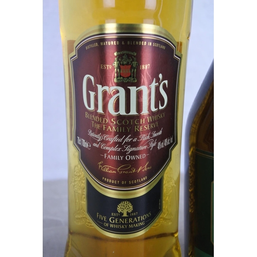 193 - A bottle of Grant's Scottish whisky, a bottle of Napoleon Brandy and a bottle of Northern Ireland Ir... 