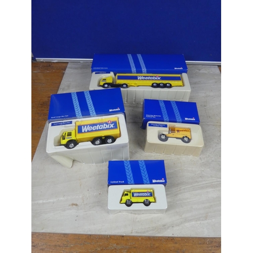 423 - A lot of four Corgi Classic 'Weetabix' toy vehicles in original boxes.