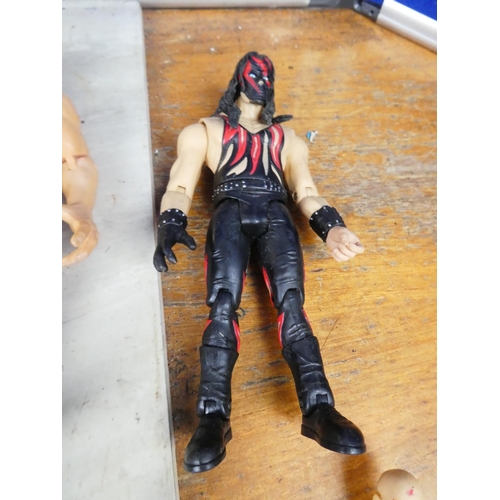 439 - A large lot of WWFE wresting figures and more.