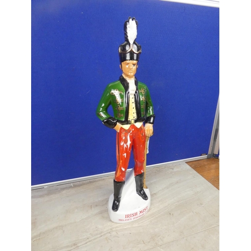 470 - A stunning Irish Mist soldier decanter (lacking stopper).  Approx 50cm.