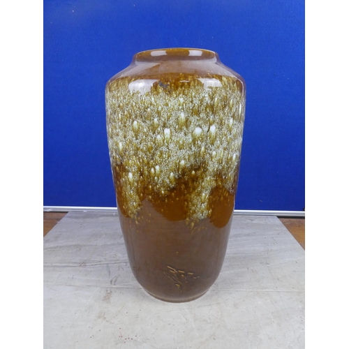 487 - A large vintage West German pottery vase, number 517-38.  Approx 38cm.