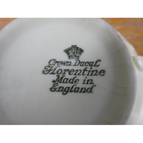 549 - A large vintage Crown Ducal 'Florentine' tea and dinner service.