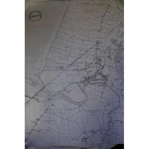 649 - A lot of various sized Ordnance Survey maps of Northern Ireland.