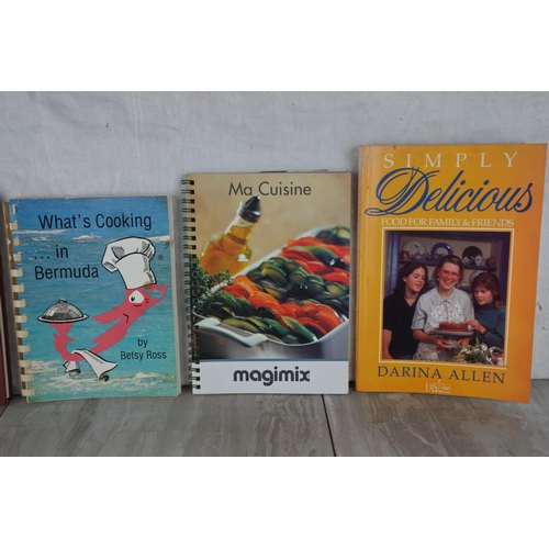 658 - A collection of vintage cookery books and more.