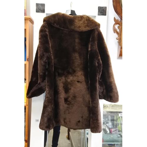 672 - A vintage Jaffa Fur fur coat.