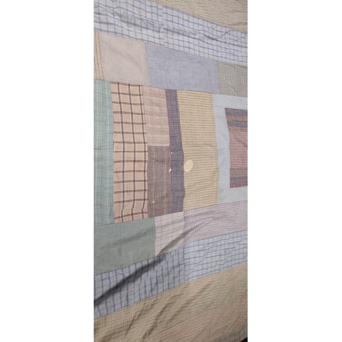 687 - A vintage Irish patchwork blanket.