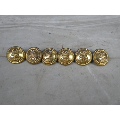 331 - A set of six military buttons,