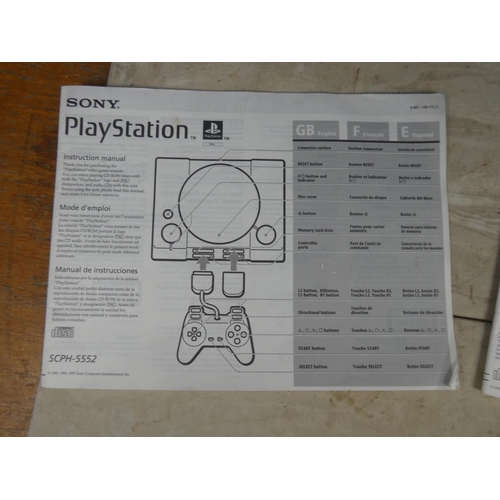 454 - Two Playstation instruction booklets.