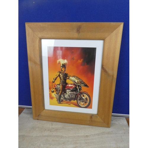 492 - A framed print.  Approx 41x49cm.