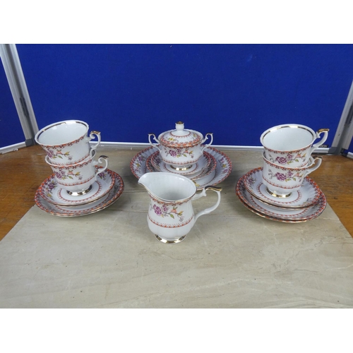 597 - A Chodzier pottery tea set.