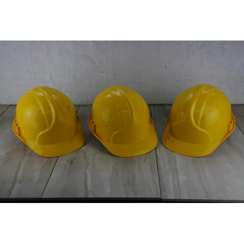 622 - Three hard hats.