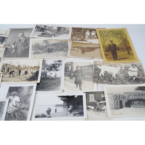 35 - A collection of antique photographs.
