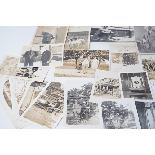 35 - A collection of antique photographs.