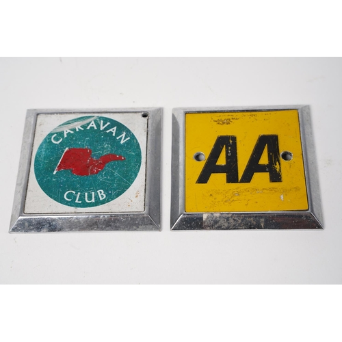 40 - A vintage AA badge and another.
