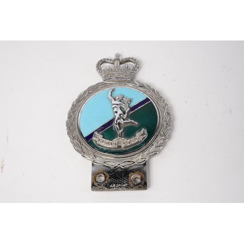 46 - A vintage Royal Signals Engineer Corps car grill badge.