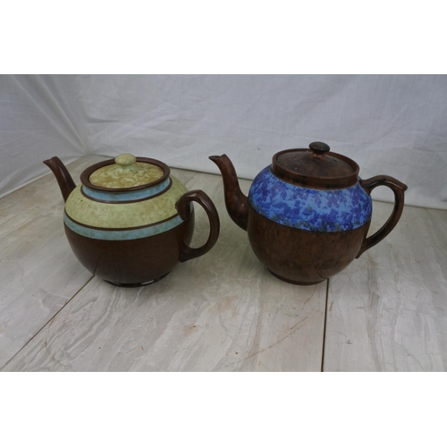 111 - A large vintage Sadler pottery teapot and another.