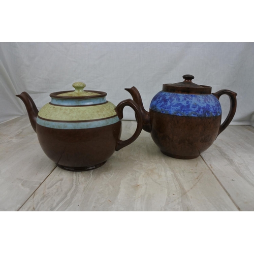 111 - A large vintage Sadler pottery teapot and another.