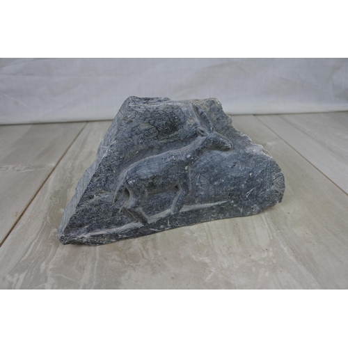 155 - An unusual stone carving of an animal, Approx 18x10cm.