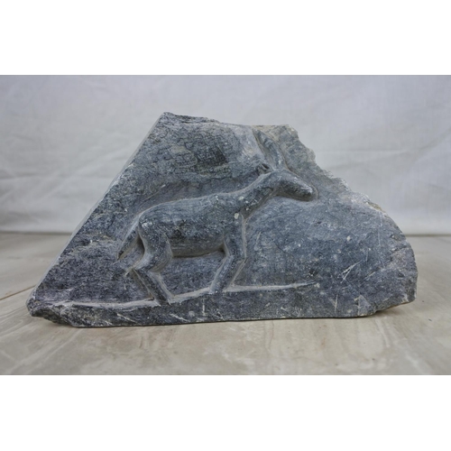 155 - An unusual stone carving of an animal, Approx 18x10cm.