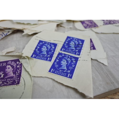 179 - A lot of used postage stamps.