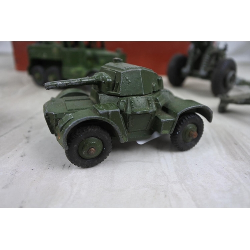 183 - A lot of vintage diecast military toy vehicles.