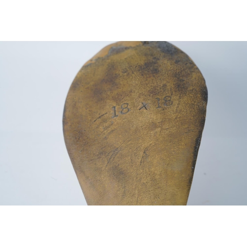 203 - A stunning solid brass propellor, Approx 40cm in diameter.