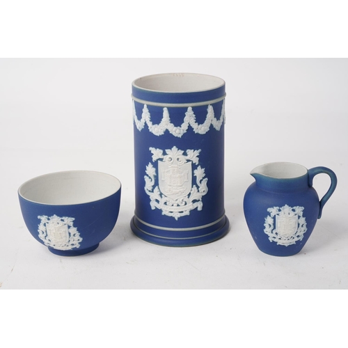 226 - Three pieces of Adams Tunstall ceramics, each bearing the coat of arms for the City of Norwich.