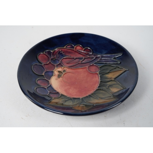 227 - A stunning Moorcroft 'Finch and Fruit' pin dish.