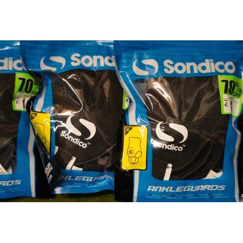 311 - A large lot of new Sondico ankle guards.