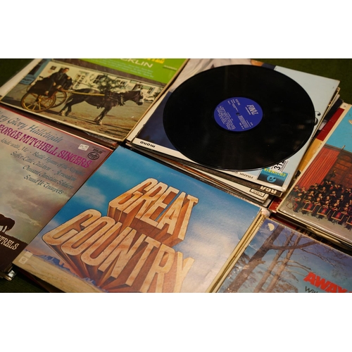 312 - A large lot of assorted vintage records/albums to include Irish Songs by Hank Locklin, The Royal Art... 