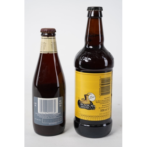 350 - Two unopened bottles of beer 'Liberty Ale' and 'Monty Pythons - Holy Crail'.