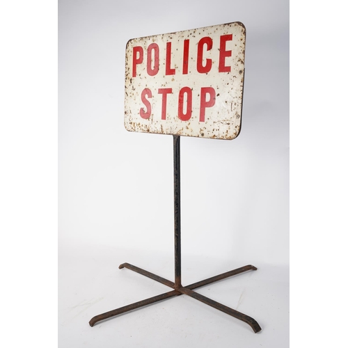 370 - A vintage 'Police Stop' sign.