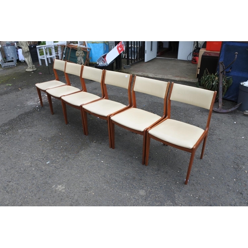 414 - A stunning set of six vintage chairs.