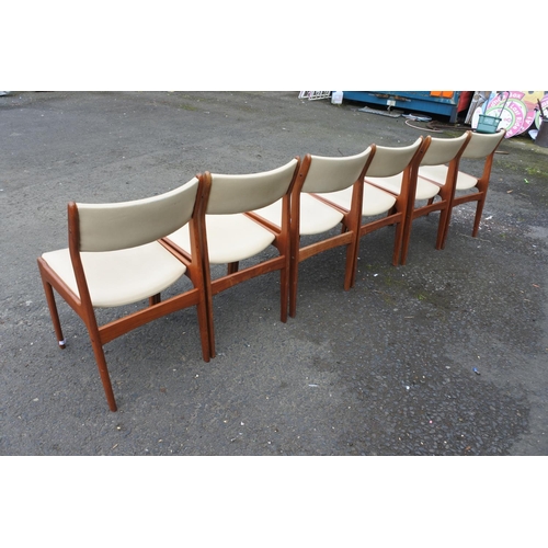 414 - A stunning set of six vintage chairs.