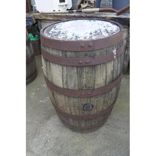 765 - A whiskey barrel from the Atlantic Bar/Londonderry Arms, Portrush.