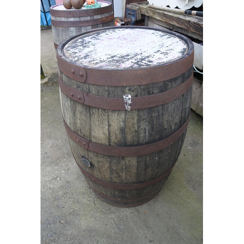 765 - A whiskey barrel from the Atlantic Bar/Londonderry Arms, Portrush.