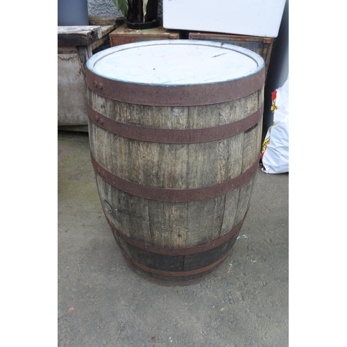 771 - A whiskey barrel from the Atlantic Bar/Londonderry Arms, Portrush.