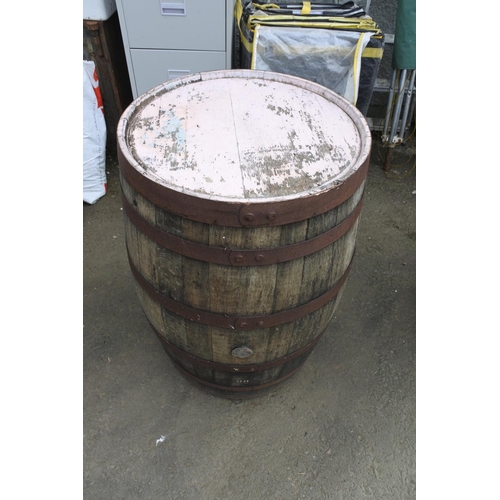 774 - A whiskey barrel from the Atlantic Bar/Londonderry Arms, Portrush.