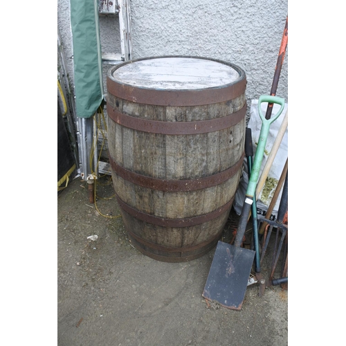 780 - A whiskey barrel from the Atlantic Bar/Londonderry Arms, Portrush.