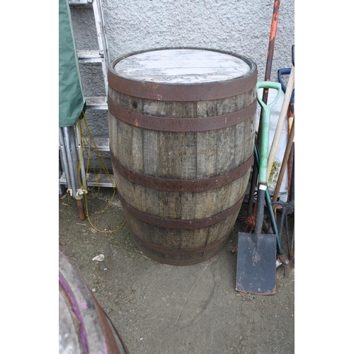 780 - A whiskey barrel from the Atlantic Bar/Londonderry Arms, Portrush.