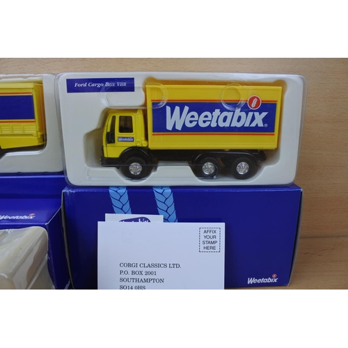 1178 - Four boxed Weetabix collectors vehicles.