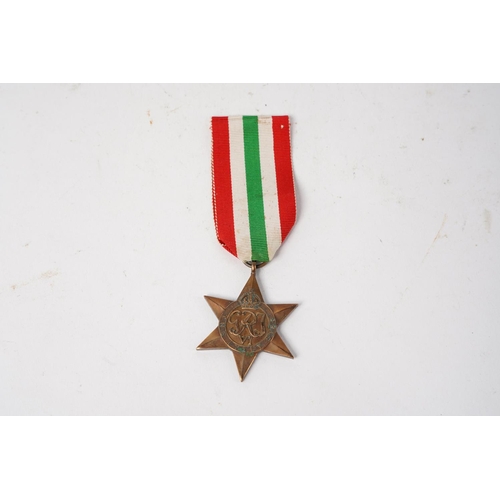 606 - A WW2 Italy Star Medal.