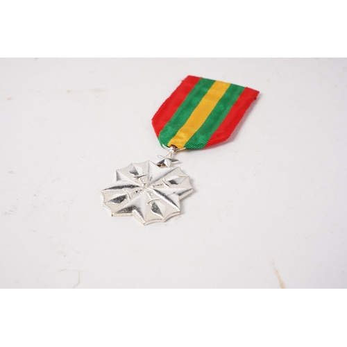 642 - A Zaire, Republic. Order Of Civil Merit Medal in Silver.
