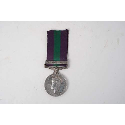 705 - A WW2 Palestine Service Medal, presented to 9105478 - SGTMN W C GREEN - R SIGS.