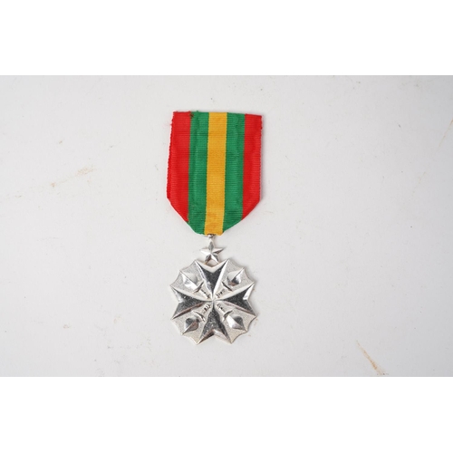642 - A Zaire, Republic. Order Of Civil Merit Medal in Silver.